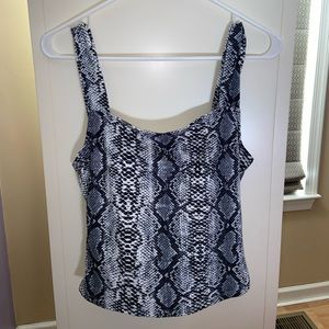 Snake skin top